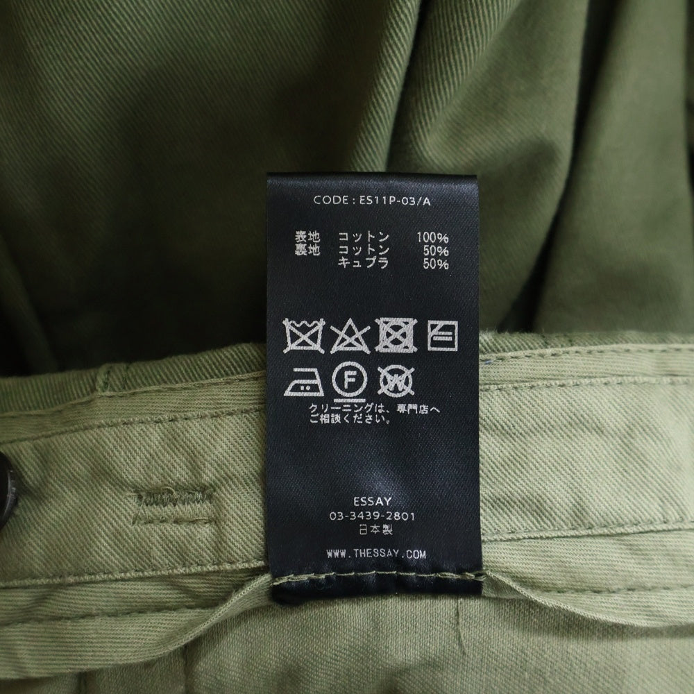 ESSSAY(エッセイ) ESSSAY(エッセイ)20AW P-3 SHIN HAKAMA SLACKS ハカマ スラックス パンツ カーキー ES11P-03