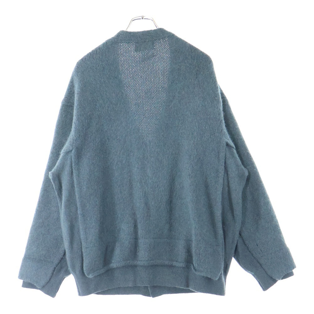 YOAK(ヨーク) 21AW CONNECTING CARDIGAN コネクティング Vネック カーディガン YK21AW0295S ブルー