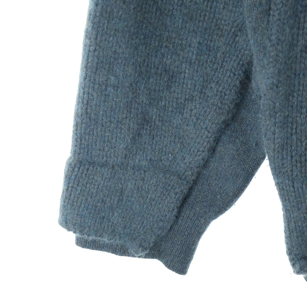 YOAK(ヨーク) 21AW CONNECTING CARDIGAN コネクティング Vネック カーディガン YK21AW0295S ブルー
