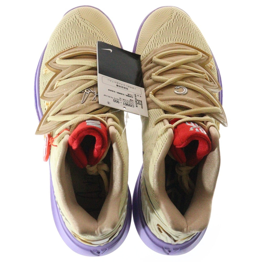 NIKE(ナイキ) ×CONCEPTS KYRIE 5 IKHET コンセプツ カイリー ミッドカットスニーカー イエロー/パープル US9/27cm CI9961-900