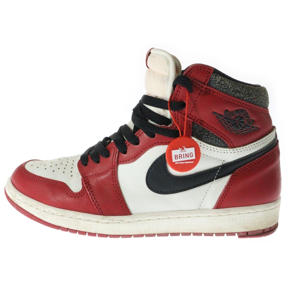 NIKE(ナイキ) AIR JORDAN 1 HIGH OG LOST & FOUND CHICAGO エアジョーダン1 OG ロスト & ファウンド シカゴ ハイカットスニーカー レッド/ホワイト US9.5/27.5cm DZ5485-612