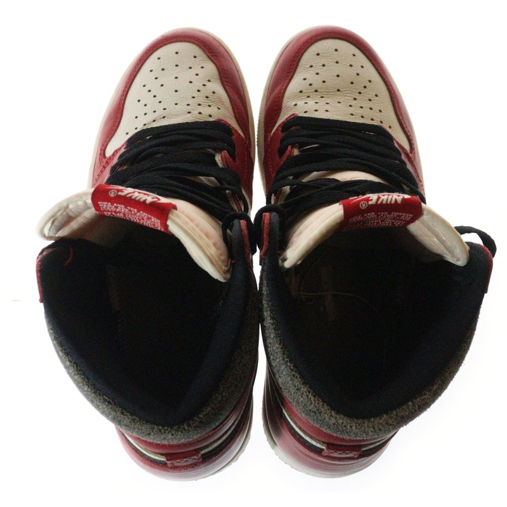 NIKE(ナイキ) AIR JORDAN 1 HIGH OG LOST & FOUND CHICAGO エアジョーダン1 OG ロスト & ファウンド シカゴ ハイカットスニーカー レッド/ホワイト US9.5/27.5cm DZ5485-612