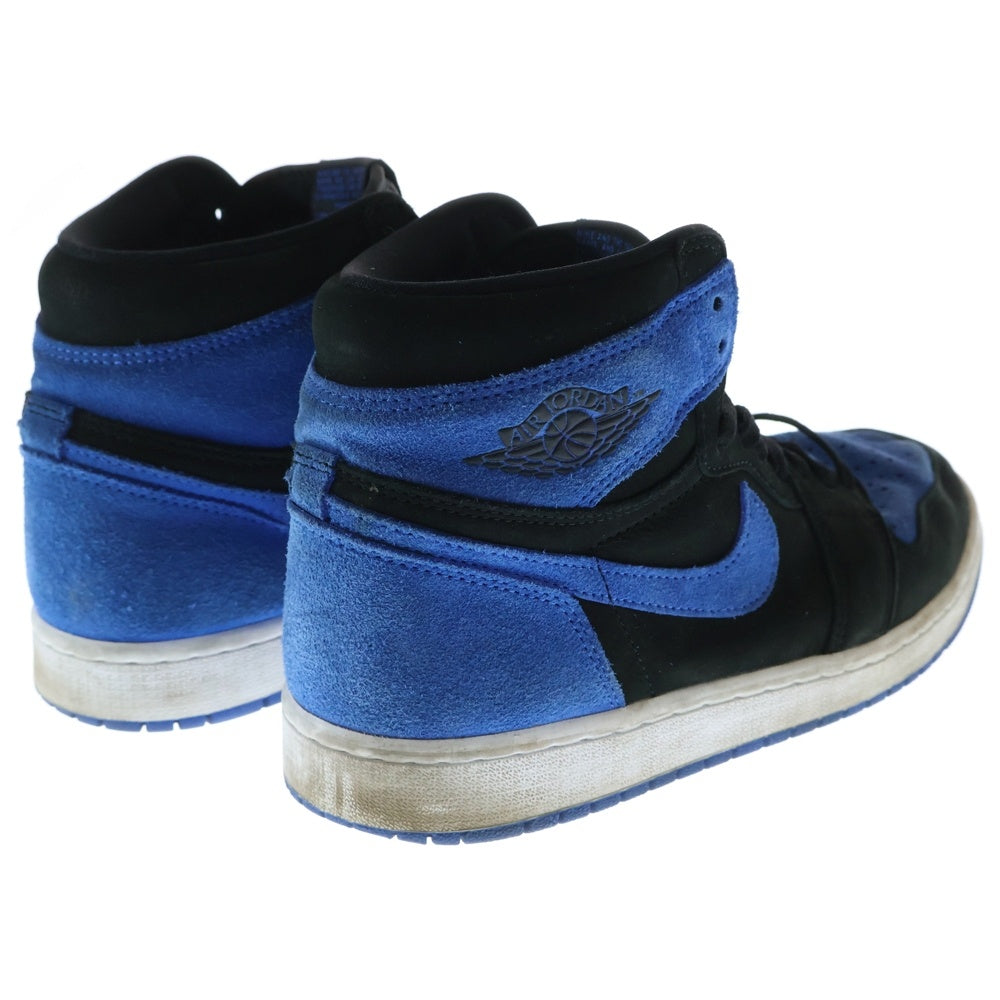 NIKE(ナイキ) AIR JORDAN 1 RETRO HIGH OG ROYAL REIMAGINED エアジョーダン スエードロイヤル ハイカットスニーカー ブルー/ブラック US9/27cm DZ5485-042