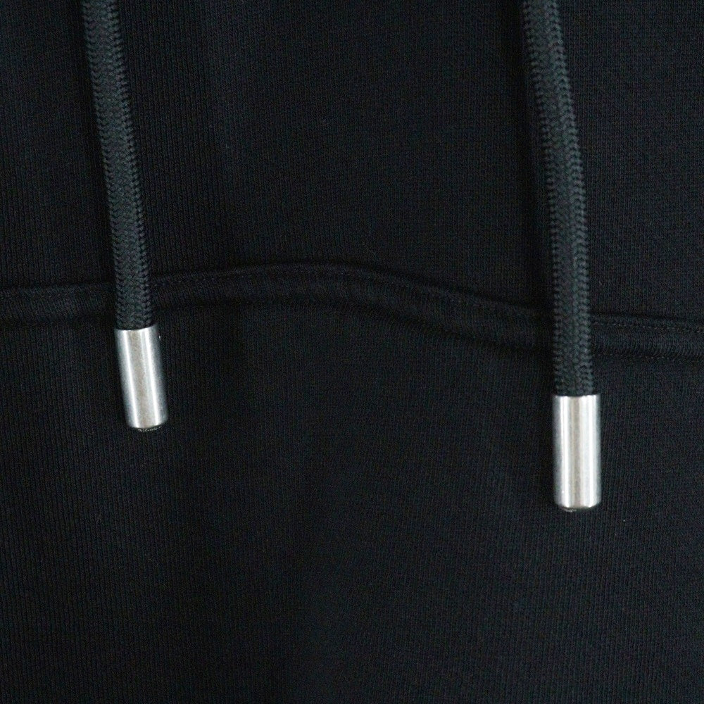 OFF-WHITE(オフホワイト) 25SS BLACK FRESCO ARROW HOODIE ブラックフレスコアロー 両面デザインプリント スウェットプルオーバーパーカー フーディー ブラック OMBB085S25FLE005
