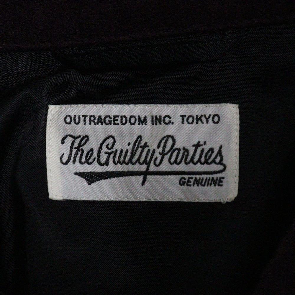 WACKO MARIA(ワコマリア) 20AW × TIM LEHI × RAT FINK VIETNAM JACKET ティムリーハイ ラットフィンク グラフィックエンブロイダリー ジップアップ ヴェトナムジャケット ボルドー