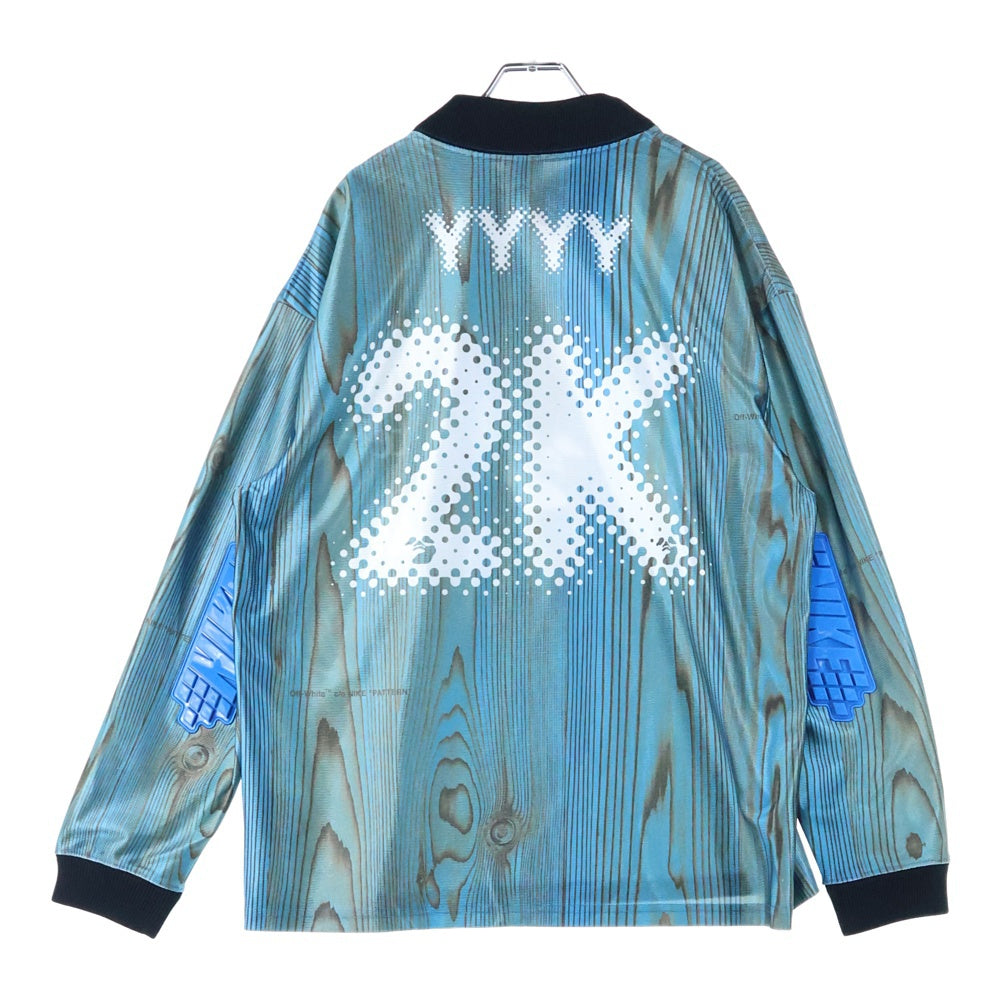 OFF-WHITE(オフホワイト) 22AW ×NIKE AS NRG JERSEY IMPERIAL BLUE エーエス エヌアールジー ジャージ インペリアル モックネック長袖Tシャツ カットソー ゲームシャツ DN1701-411