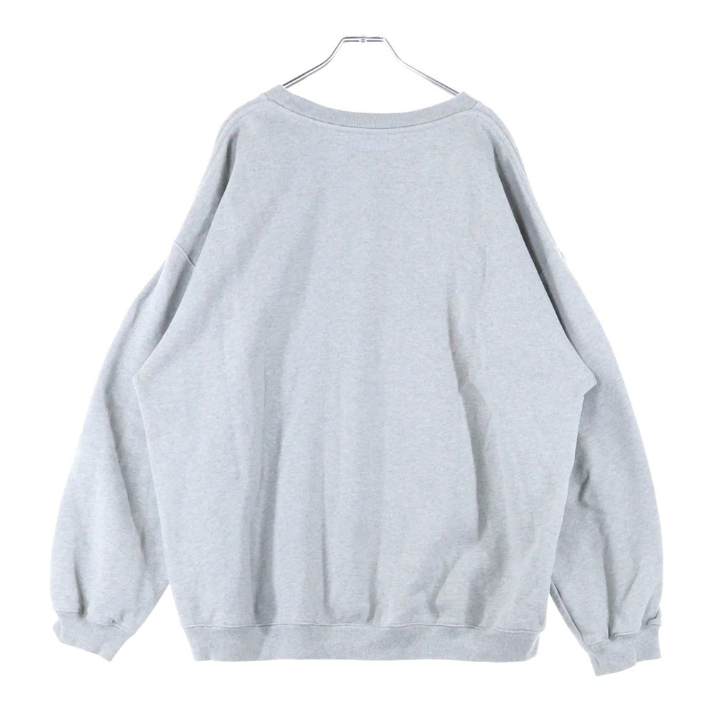 VETEMENTS(ヴェトモン) 19AW INVERTED LOGO SWEATSHIRT インバーテッド ロゴ クルーネックスウェットトレーナー グレー UAH20TR726