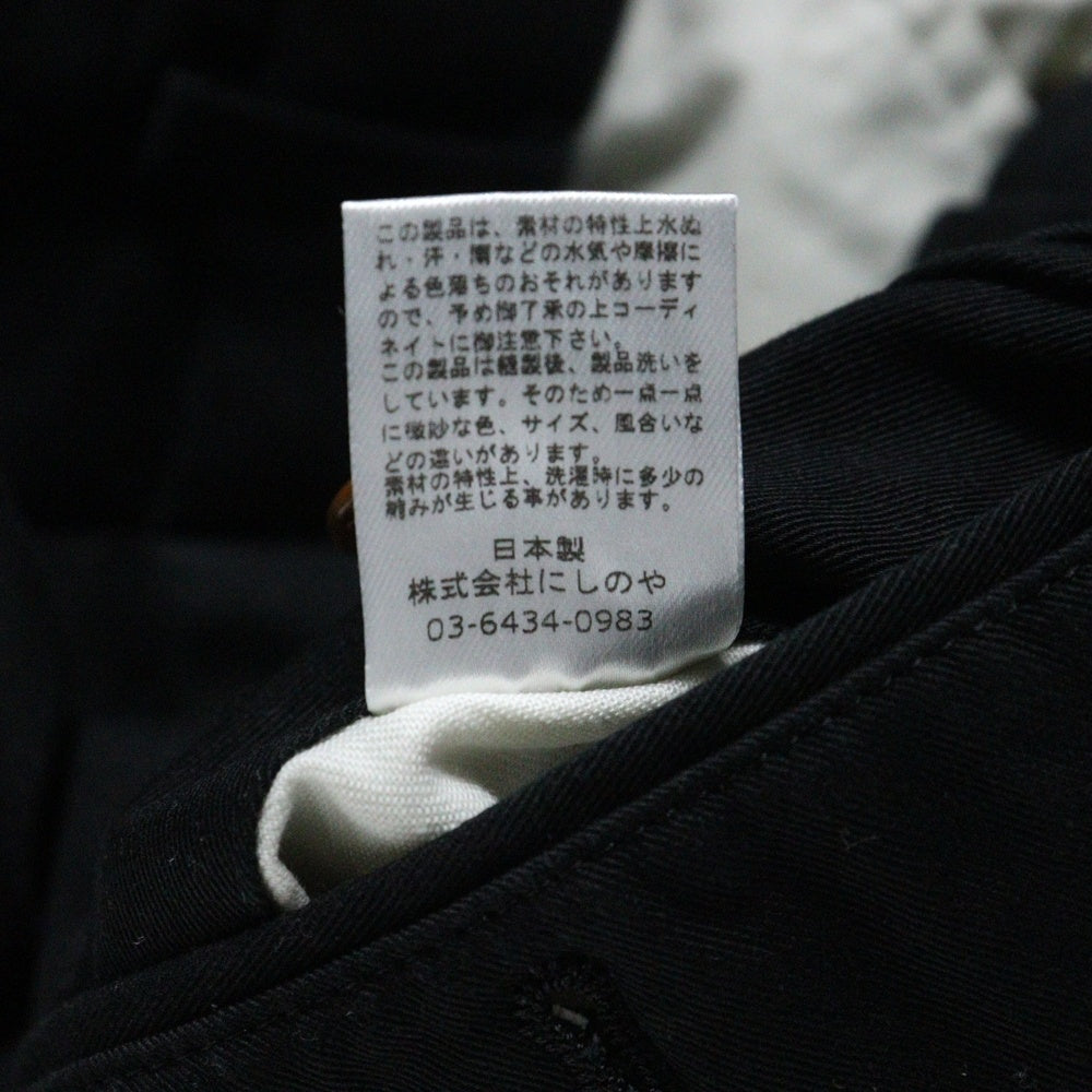 NEAT(ニート) PONTOGLIO CORDUROY NEAT CHINO ポンゴリオコーデュロイ 2タックチノパンツ ブラック 23-02NC