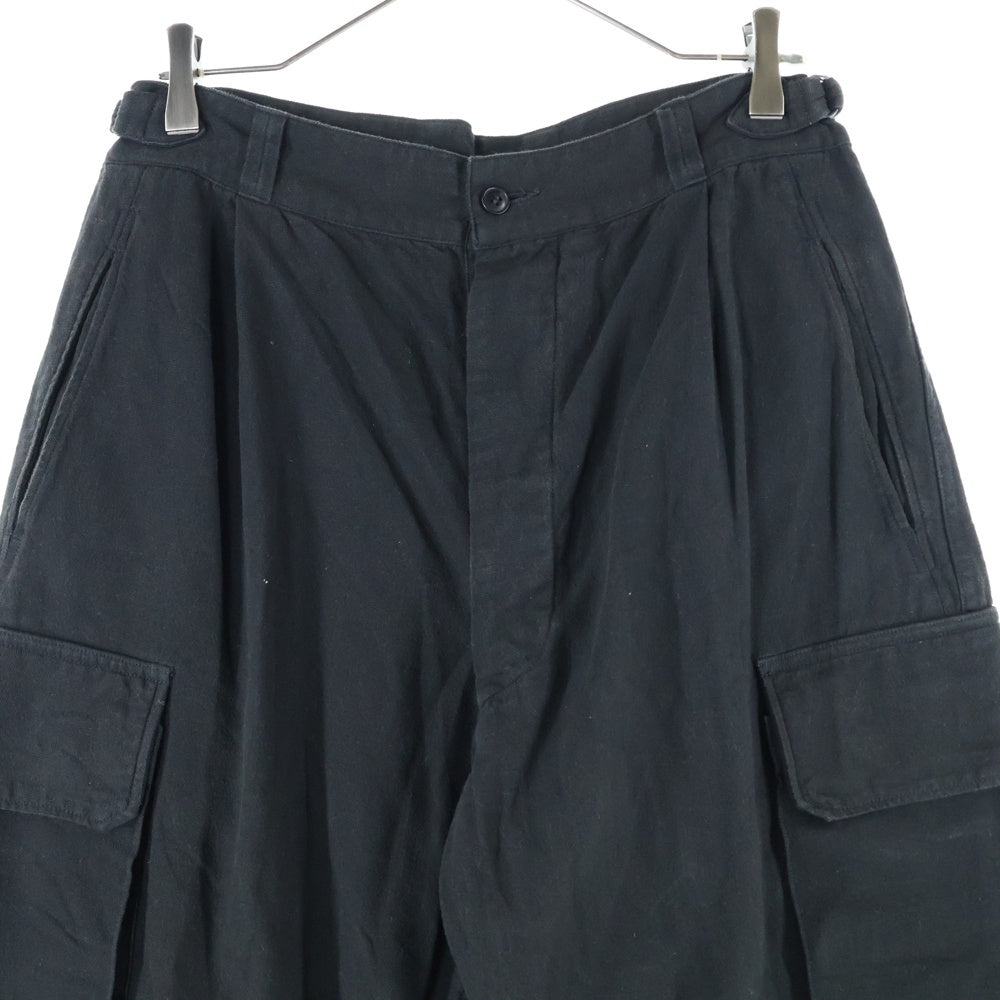 COMOLI(コモリ) 22SS 6ポケットカーゴパンツ ブラック V01-03012