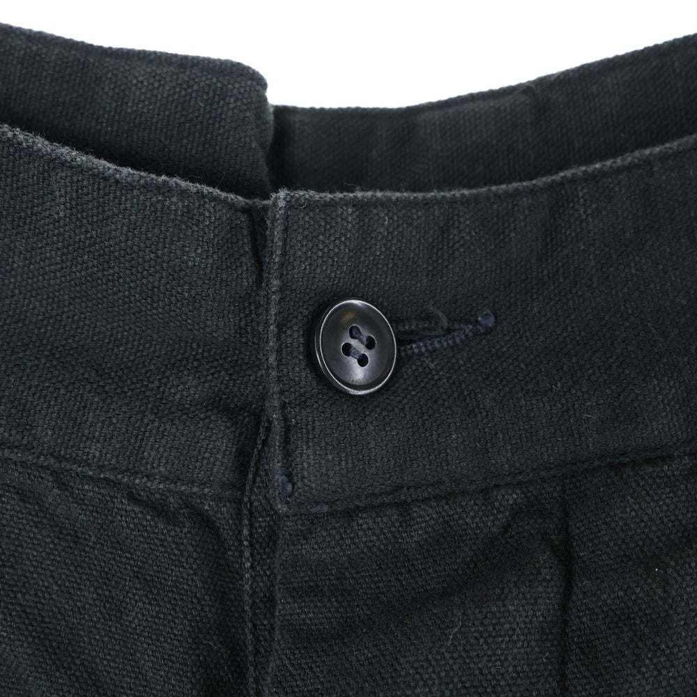 COMOLI(コモリ) 22SS 6ポケットカーゴパンツ ブラック V01-03012