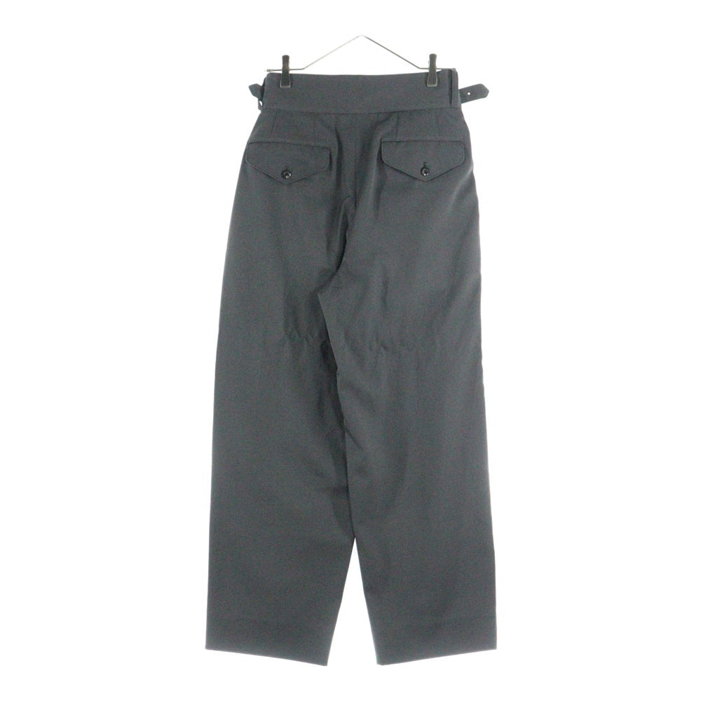 THE RERACS(ザ リラクス) THE GURKHA SLACKS ウールベルデッドスラックスパンツ グレー 23SS-REPT-165-J