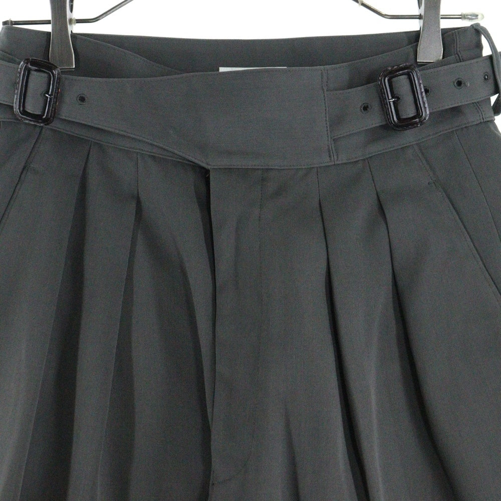 THE RERACS(ザ リラクス) THE GURKHA SLACKS ウールベルデッドスラックスパンツ グレー 23SS-REPT-165-J