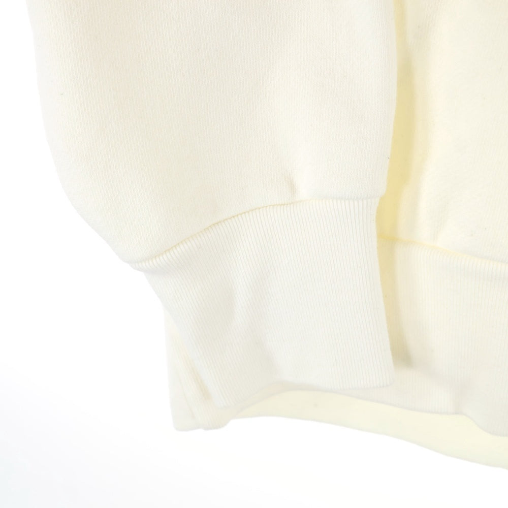 CIOTA(シオタ) HALF ZIP SWEATSHIRT ハーフジップ 長袖スウェットトレーナー アイボリー CSLM-131