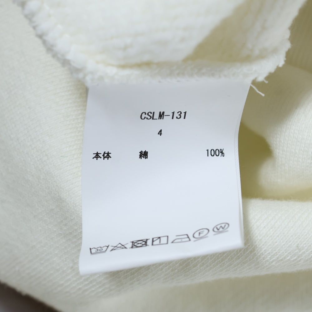 CIOTA(シオタ) HALF ZIP SWEATSHIRT ハーフジップ 長袖スウェットトレーナー アイボリー CSLM-131