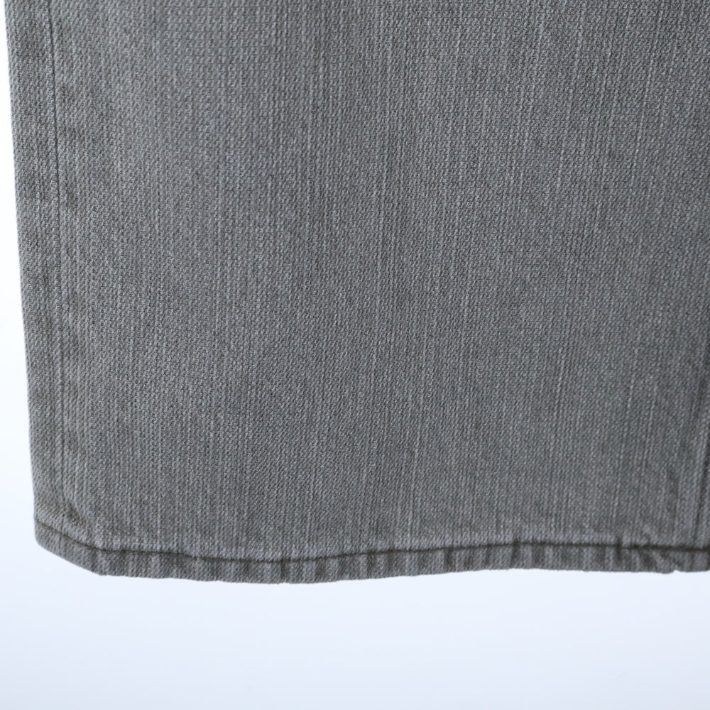 OUR LEGACY(アワーレガシー) 24AW THIRD CUT CONCRETE CHAIN TWILL ヴィンテージ加工 ワイドストレート サードカットジーンズ ジップフライデニムパンツ グレー M4245TC