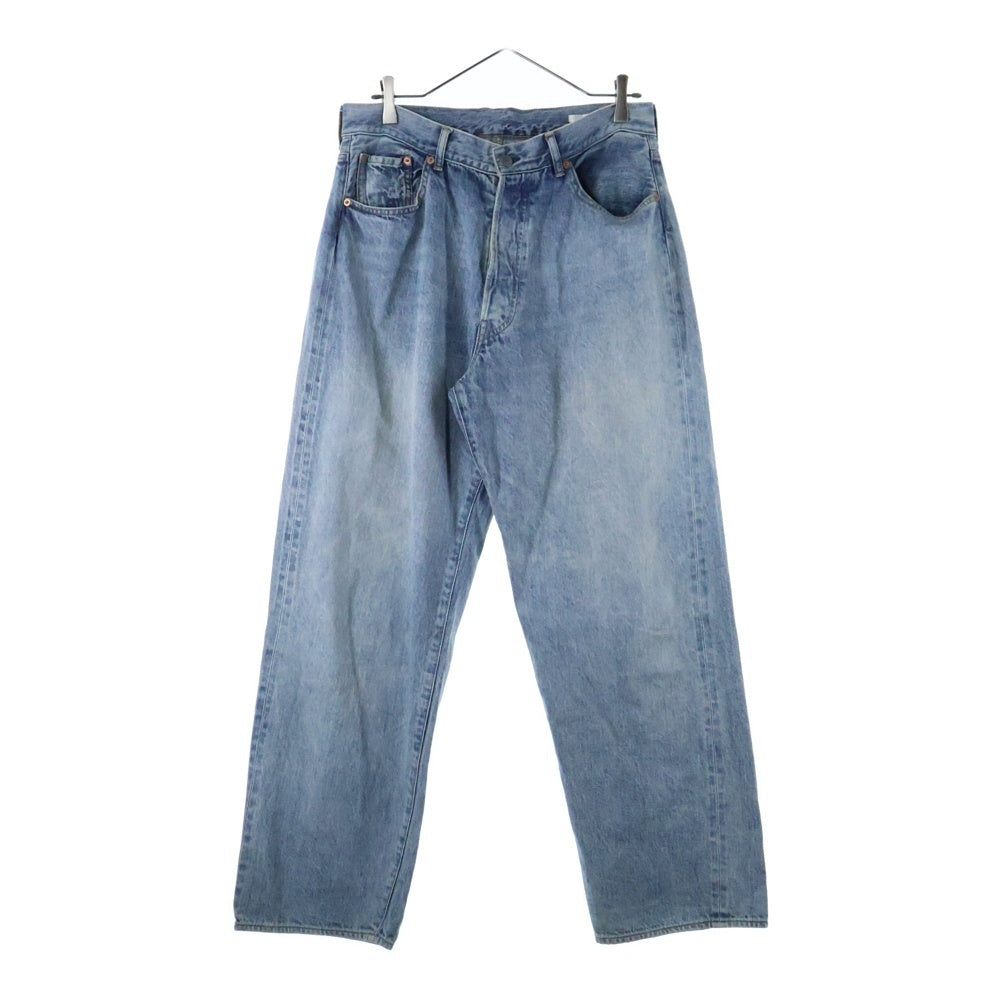 COMOLI(コモリ) 23SS ブリーチ加工 デニム5Pパンツ インディゴ X01-03004