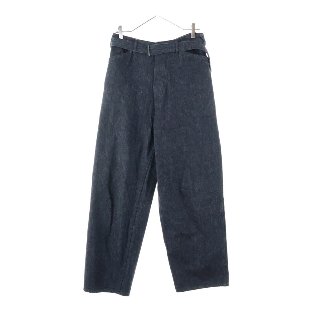 COMOLI(コモリ) 21AW デニムベルテッドパンツ ブラック U03-03011