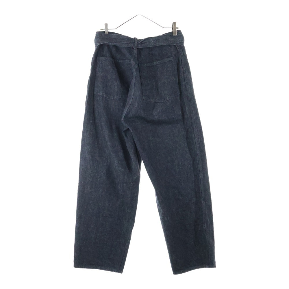 COMOLI(コモリ) 21AW デニムベルテッドパンツ ブラック U03-03011