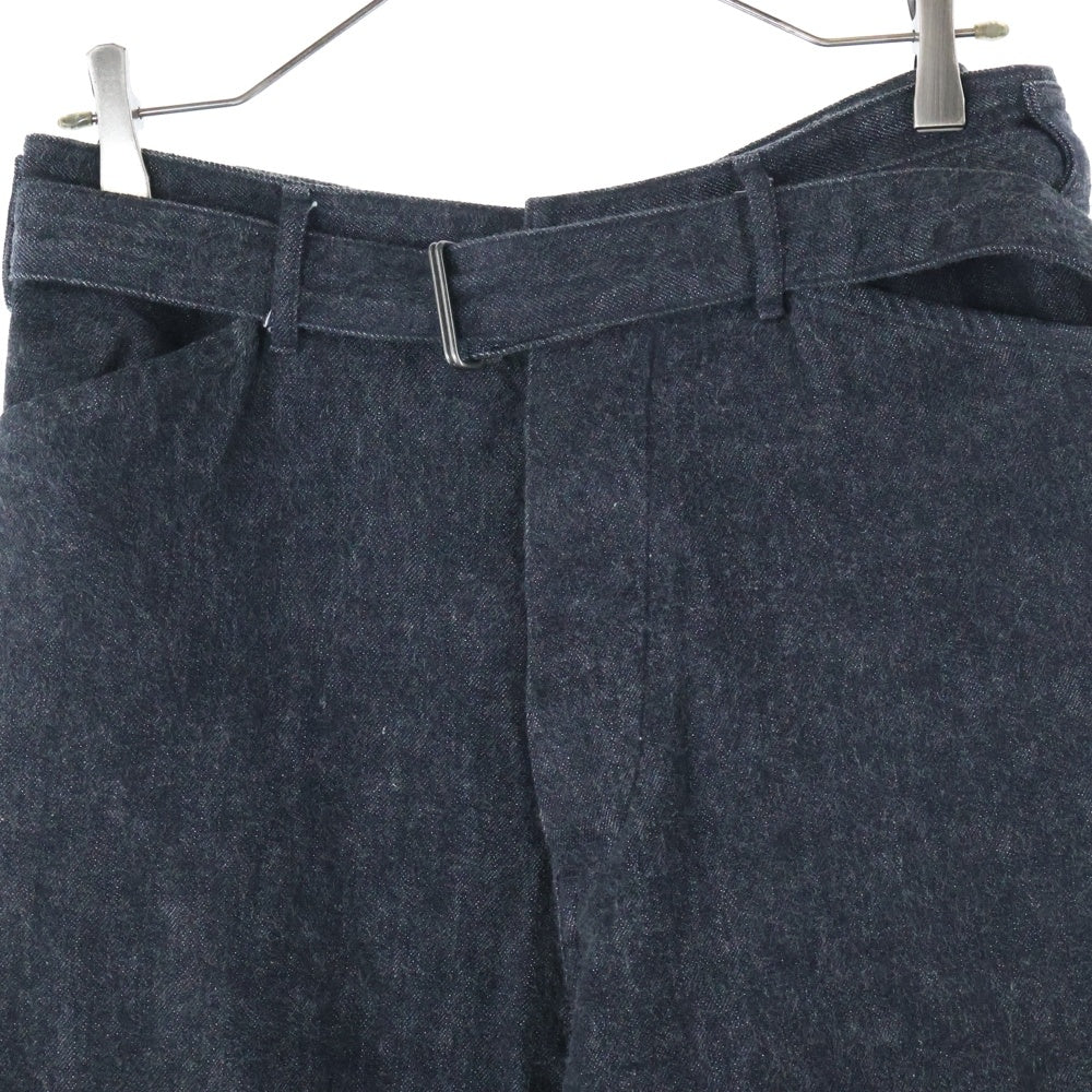 COMOLI(コモリ) 21AW デニムベルテッドパンツ ブラック U03-03011