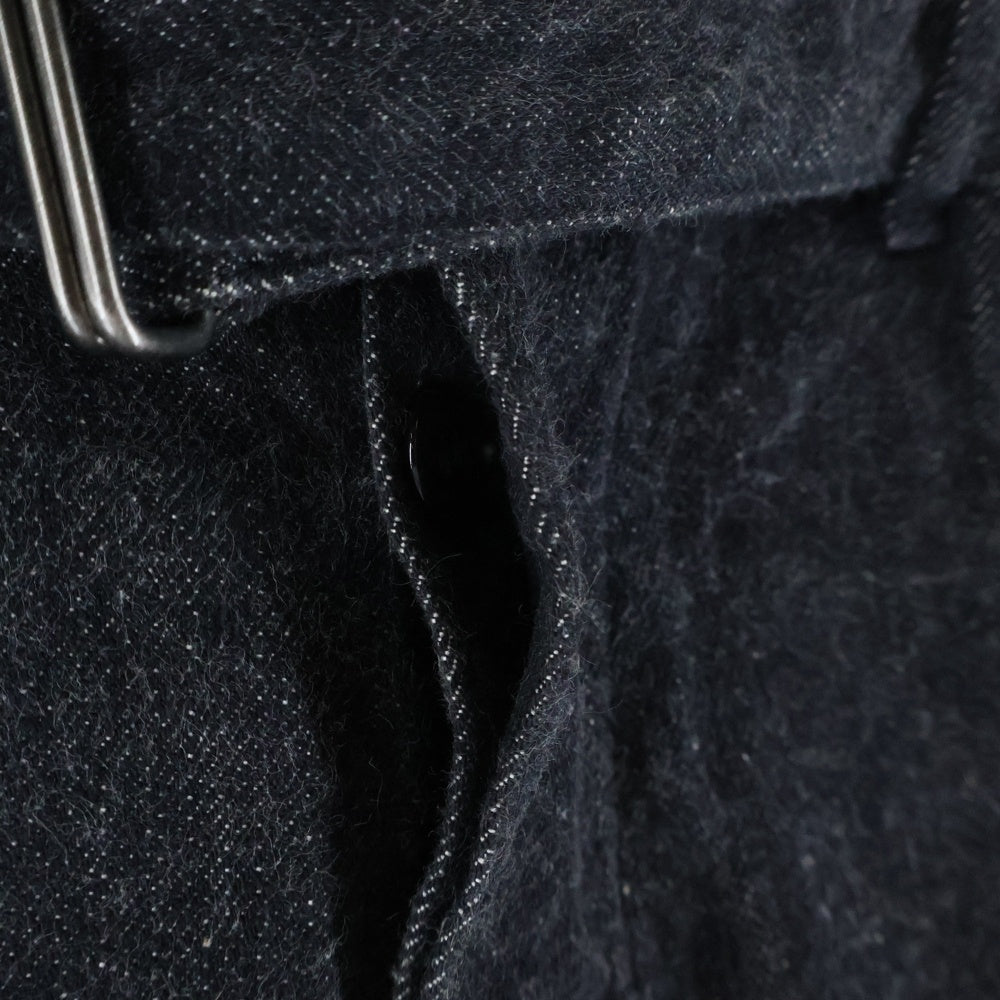 COMOLI(コモリ) 21AW デニムベルテッドパンツ ブラック U03-03011
