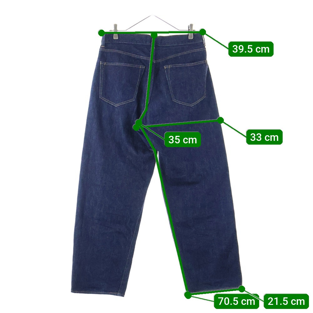 COMOLI(コモリ) 22AW 5P ボタンフライデニムパンツ インディゴ W03-03003