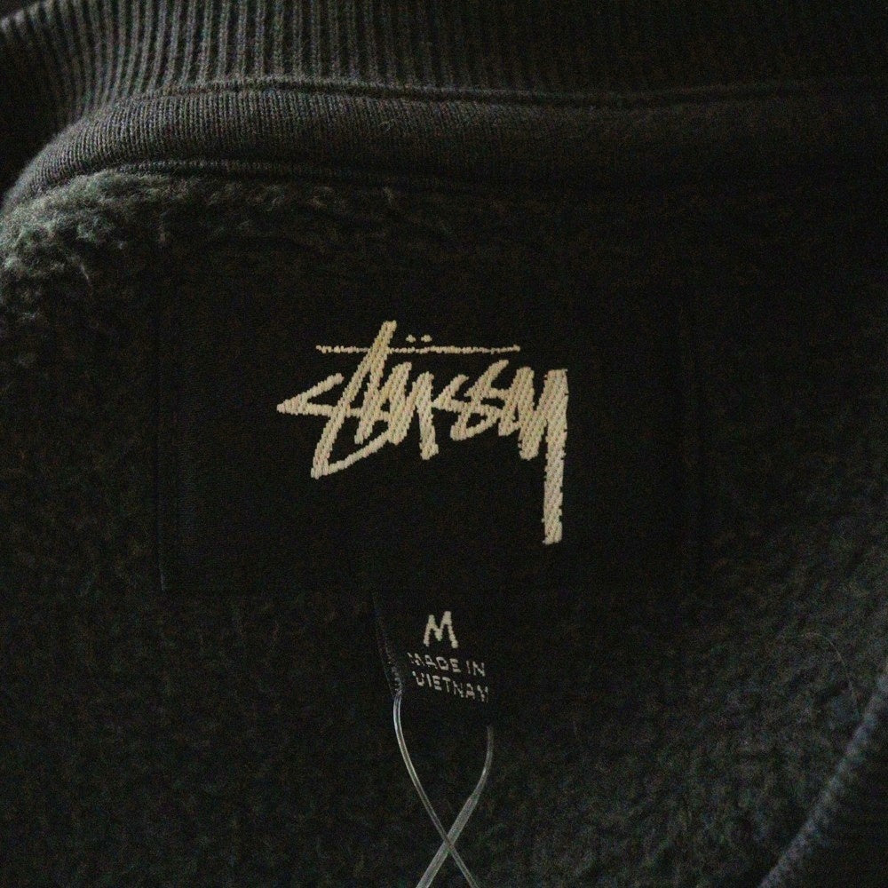 STUSSY(ステューシー) RELAXED CREW SWEAT リラックスクルー ラグランスウェットトレーナー ブラック 118570