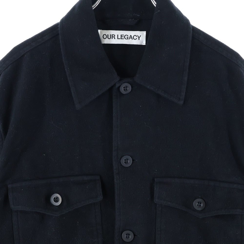 OUR LEGACY(アワーレガシー) EVENING COACH JACKET イブニング コットンコーチジャケット ブラック M4201EBBC