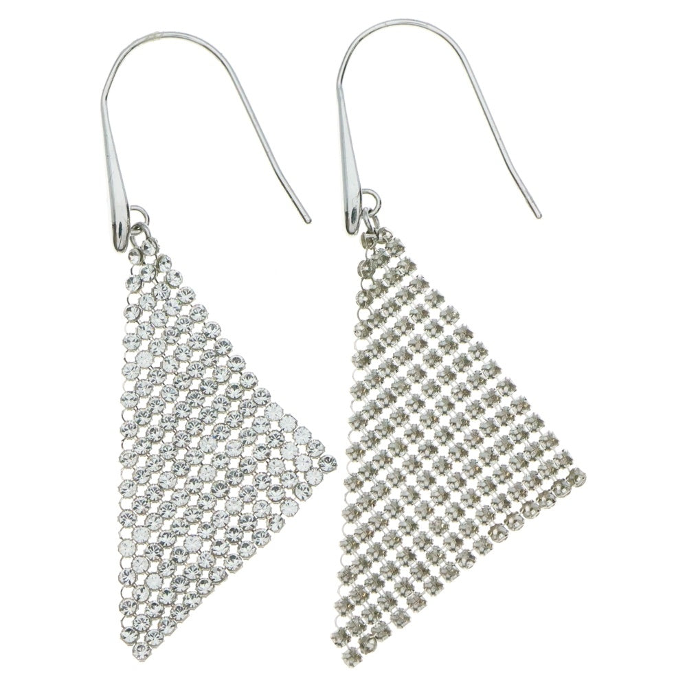 SWAROVSKI(スワロフスキー) ラインストーン クリスタル クリップピアス シルバー レディース