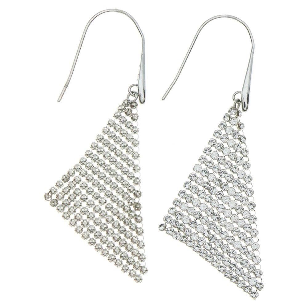 SWAROVSKI(スワロフスキー) ラインストーン クリスタル クリップピアス シルバー レディース