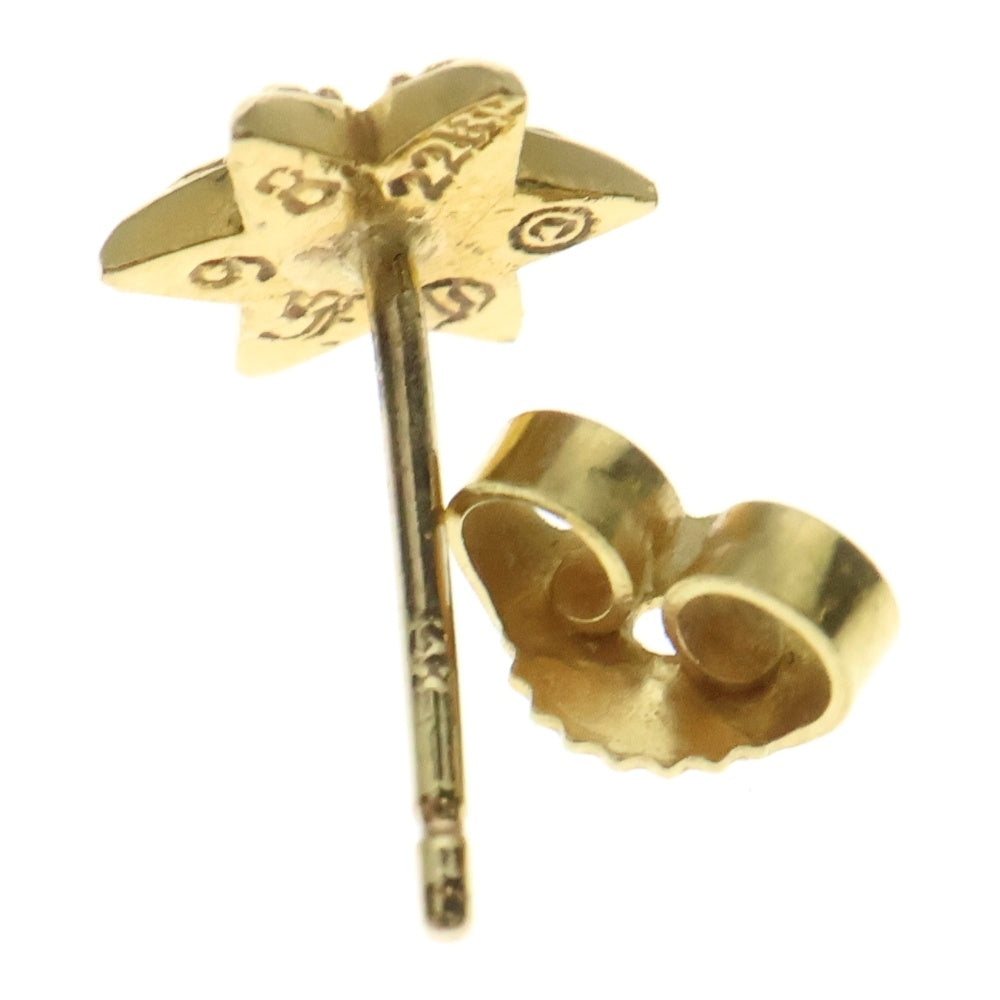 CHROME HEARTS(クロムハーツ) 22K CO STAR DIA スタースタッドピアス 1ダイヤ ゴールド BCA020