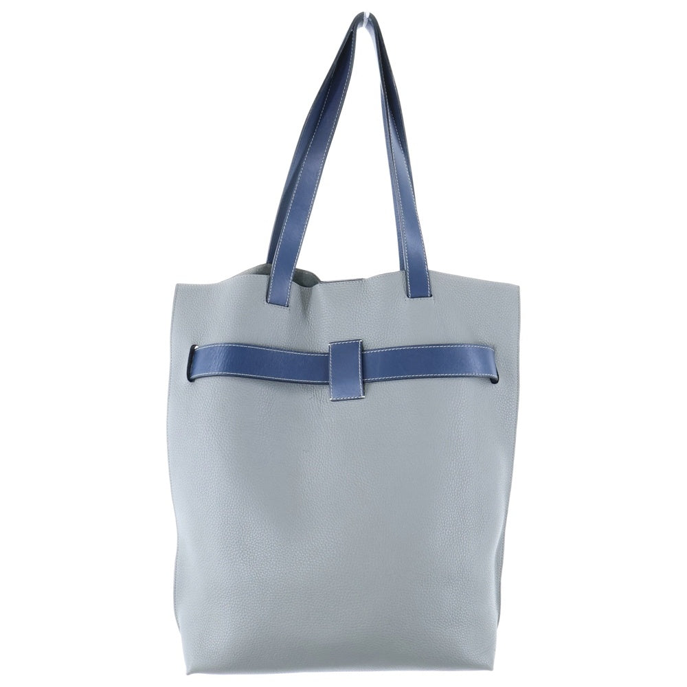LOEWE(ロエベ) VERTICAL TOTE バーティカル レザー トートバッグ グレー/ブルー