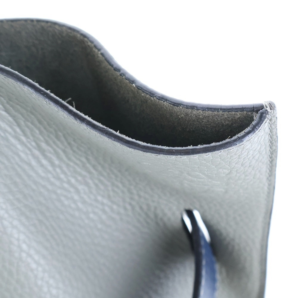 LOEWE(ロエベ) VERTICAL TOTE バーティカル レザー トートバッグ グレー/ブルー