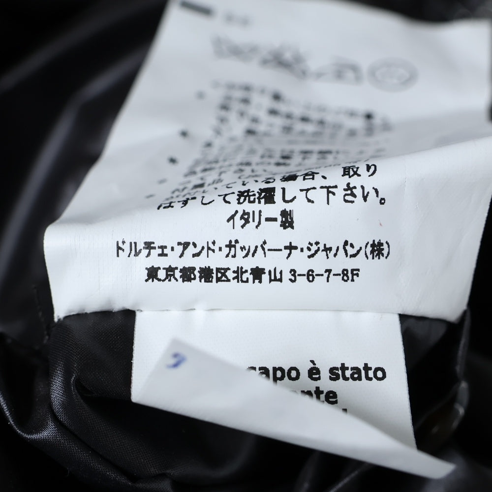 DOLCE & GABBANA(ドルチェアンドガッバーナ) 08AW MULTI POCKET FAKE LAYERED BATTING JACKET マルチジップ フェイクレイヤード ジャケット ブルゾン ブラウン
