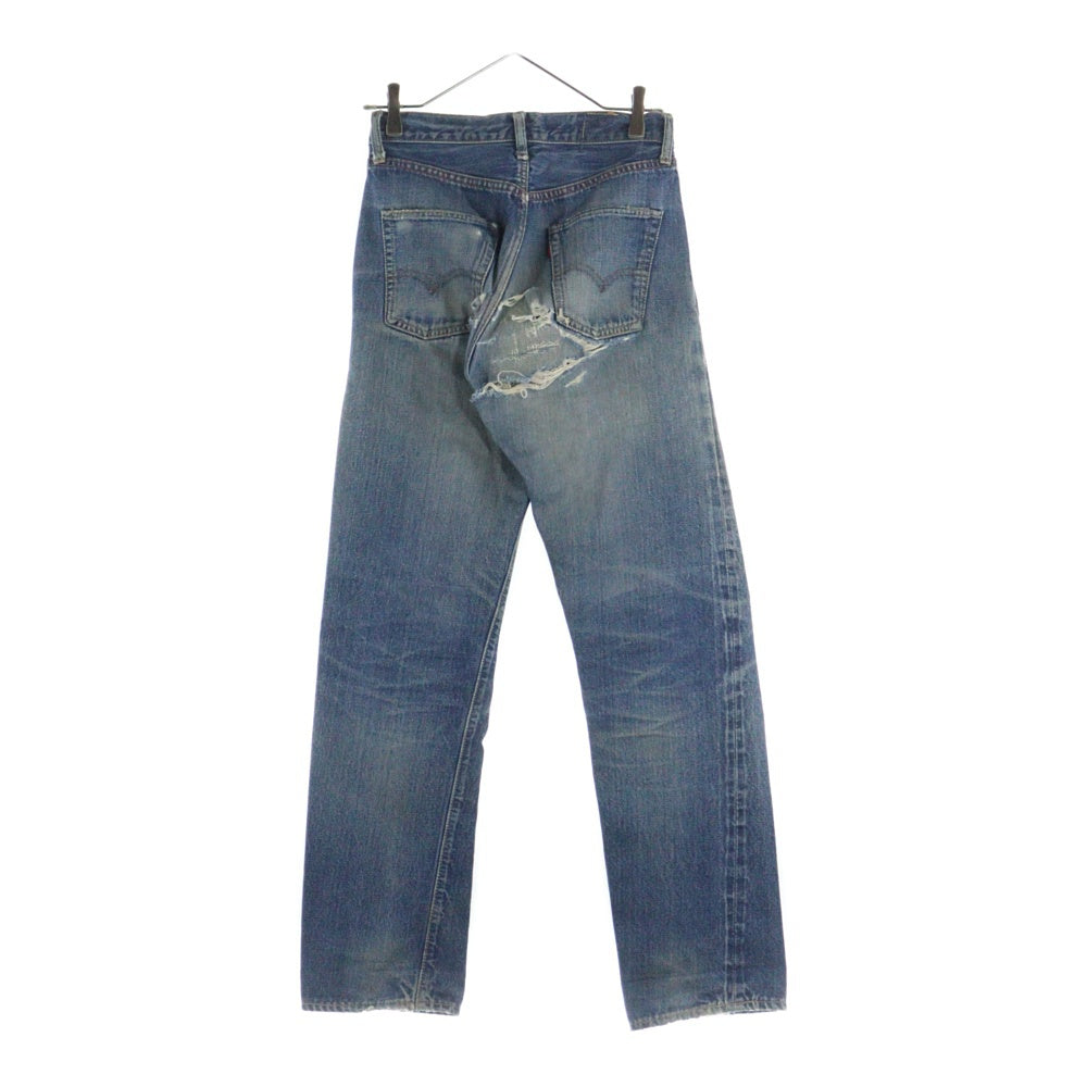 Levi's(リーバイス) 70S VINTAGE 501 BIGE 後期 ボタン裏6 平行ステッチ 紙パッチ レディース ヴィンテージ ボタンフライデニムパンツ インディゴ