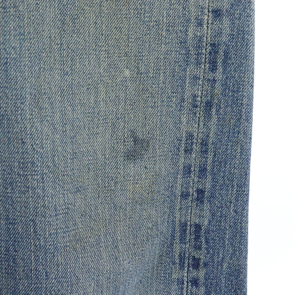 Levi's(リーバイス) 70S VINTAGE 501 BIGE 後期 ボタン裏6 平行ステッチ 紙パッチ レディース ヴィンテージ ボタンフライデニムパンツ インディゴ
