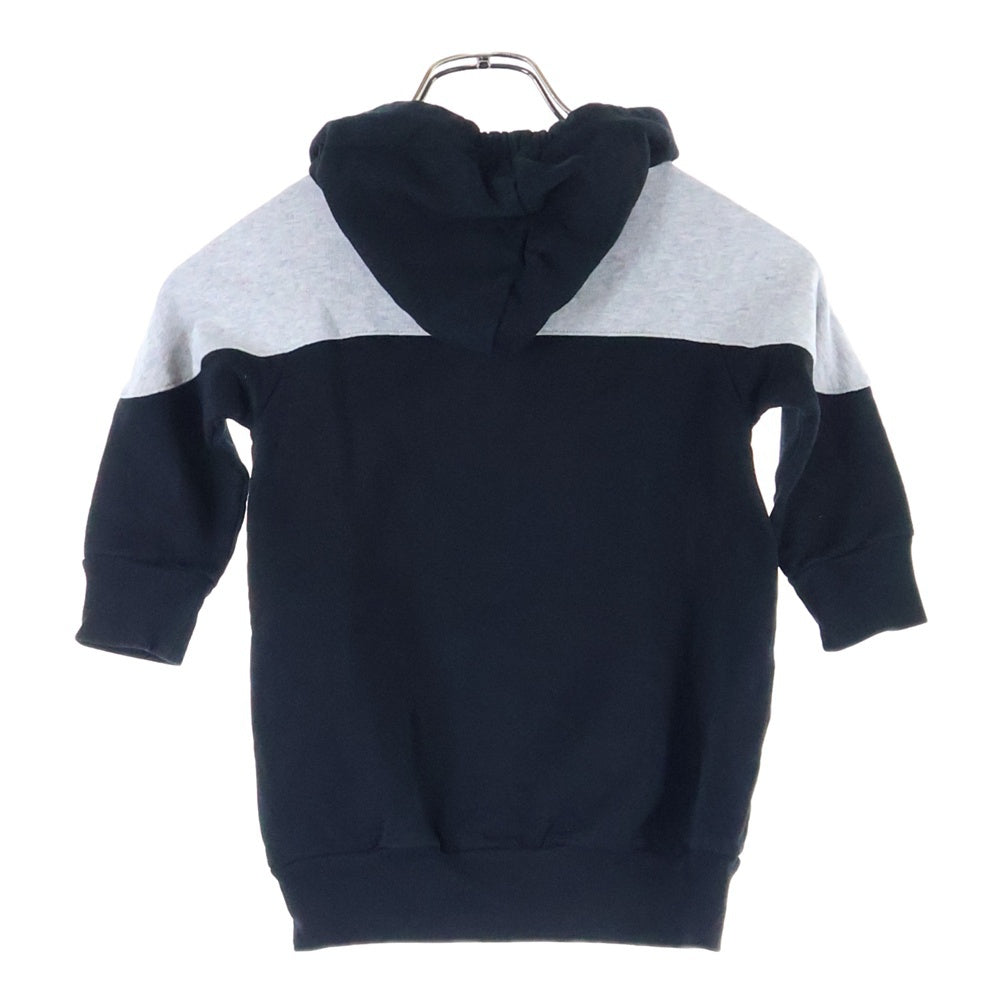 DIESEL(ディーゼル) ブレイブマン カレッジロゴデザイン ショルダー切り替え フーデッド スウェット パーカー キッズ ブラック/グレー