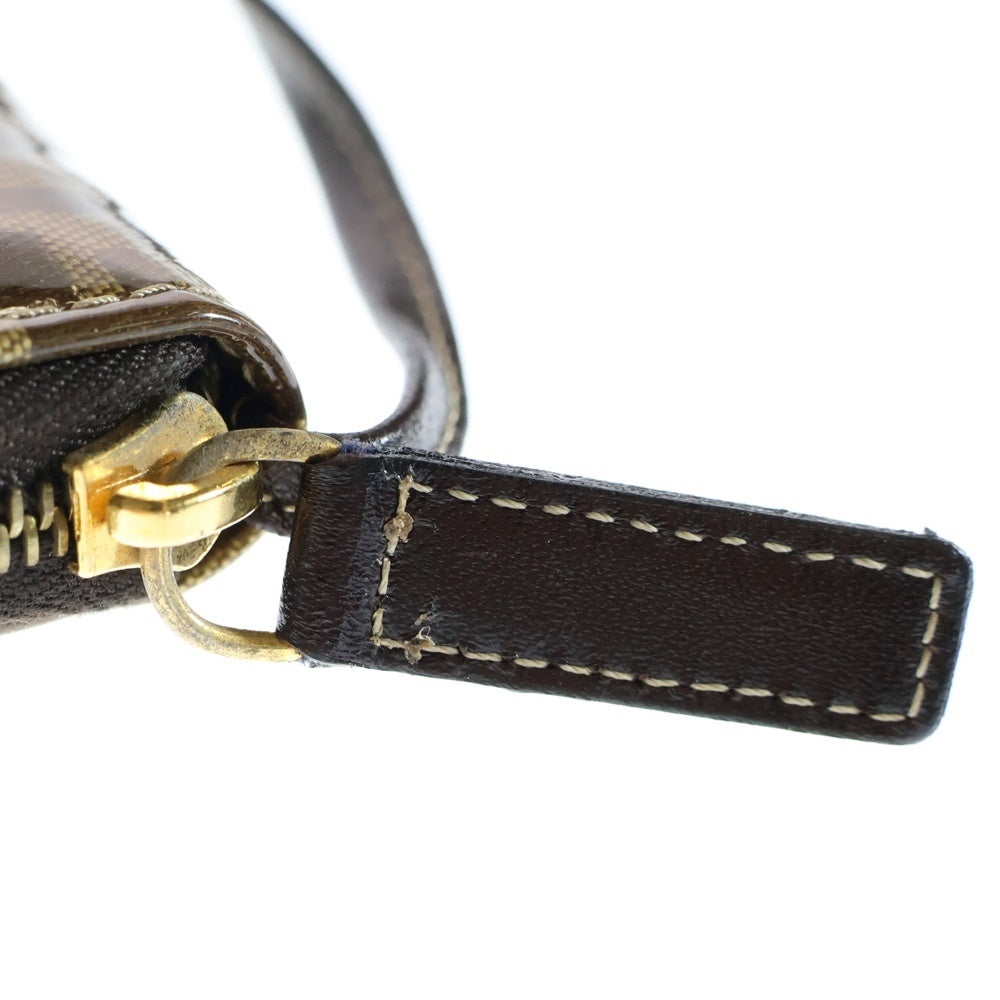 FENDI(フェンディ) ズッキーノ ズッカ柄 クリスタル ウォレットオンストラップ ショルダーバッグ ブラウン