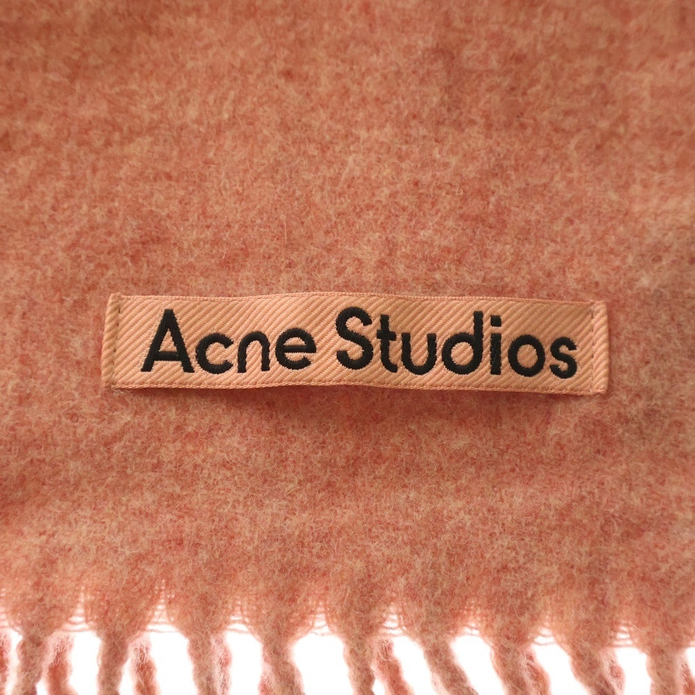 Acne Studios(アクネ ストゥディオズ) フリンジ ウールスカーフ マフラー ピンク CA0102