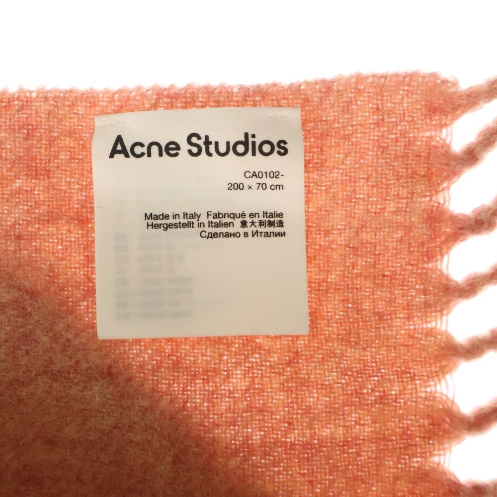 Acne Studios(アクネ ストゥディオズ) フリンジ ウールスカーフ マフラー ピンク CA0102
