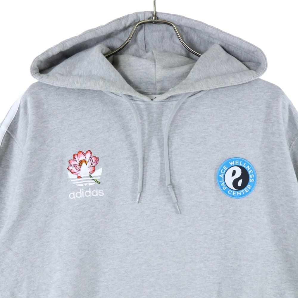 adidas(アディダス) ×PALACE GRAPHIC HOODIE パレス グラフィック スウェット パーカー グレー HB9138