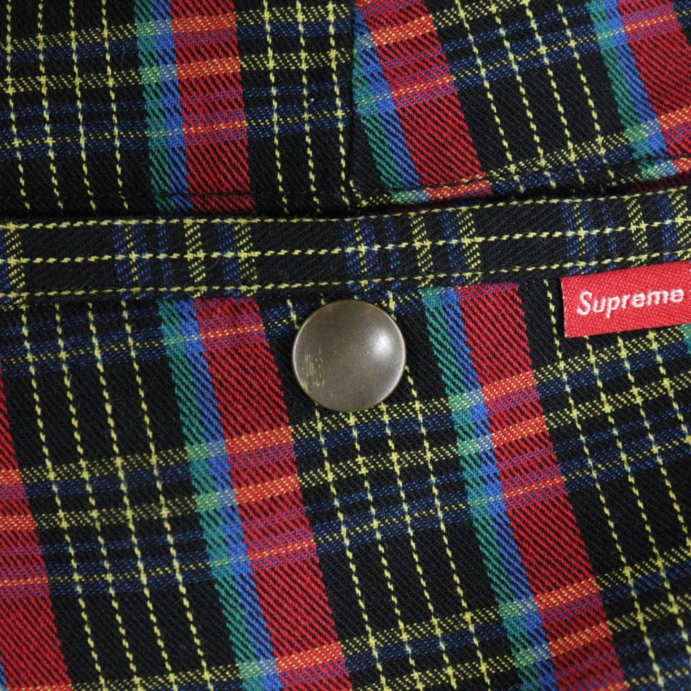 SUPREME(シュプリーム) 23SS Work Pant Red Plaid チェック柄 ジップアップ ワークパンツ レッド
