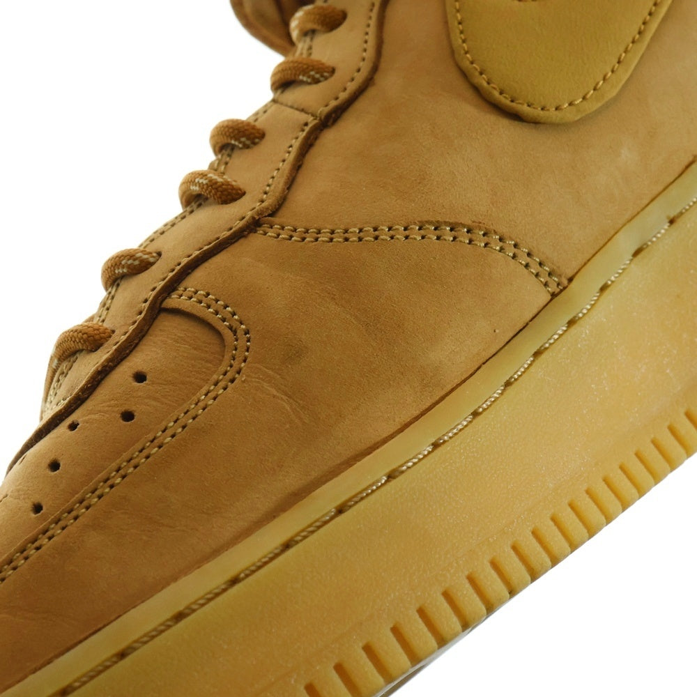 NIKE(ナイキ) AIR FORCE 1 MID FLAX エアー フォース フラックス ミッドカットスニーカー ブラウン US10.5/28.5cm DJ9158-200