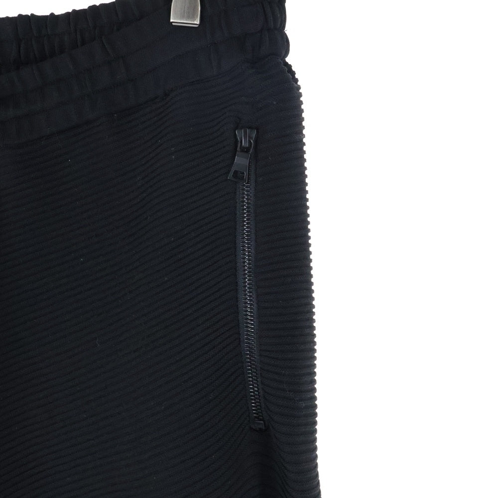 s'yte(サイト) HEM RIB SARUEL PANTS ヘム リブ サルエル イージーパンツ ブラック UV-K03-919