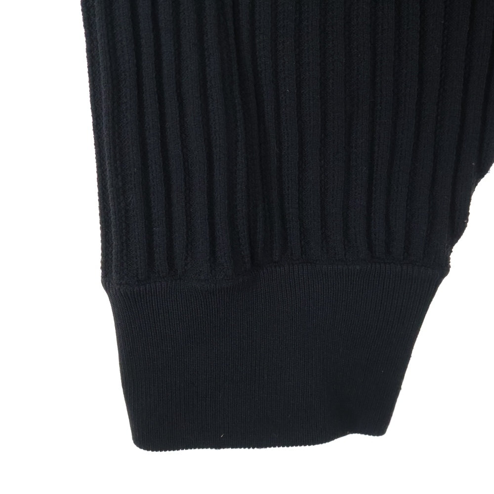 s'yte(サイト) HEM RIB SARUEL PANTS ヘム リブ サルエル イージーパンツ ブラック UV-K03-919