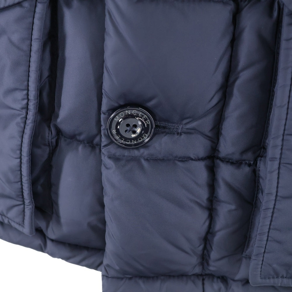 MONCLER(モンクレール) 15AW CLUNY クラニー ジップアップファーフーデッドダウンジャケット ネイビー A20914138025 68352