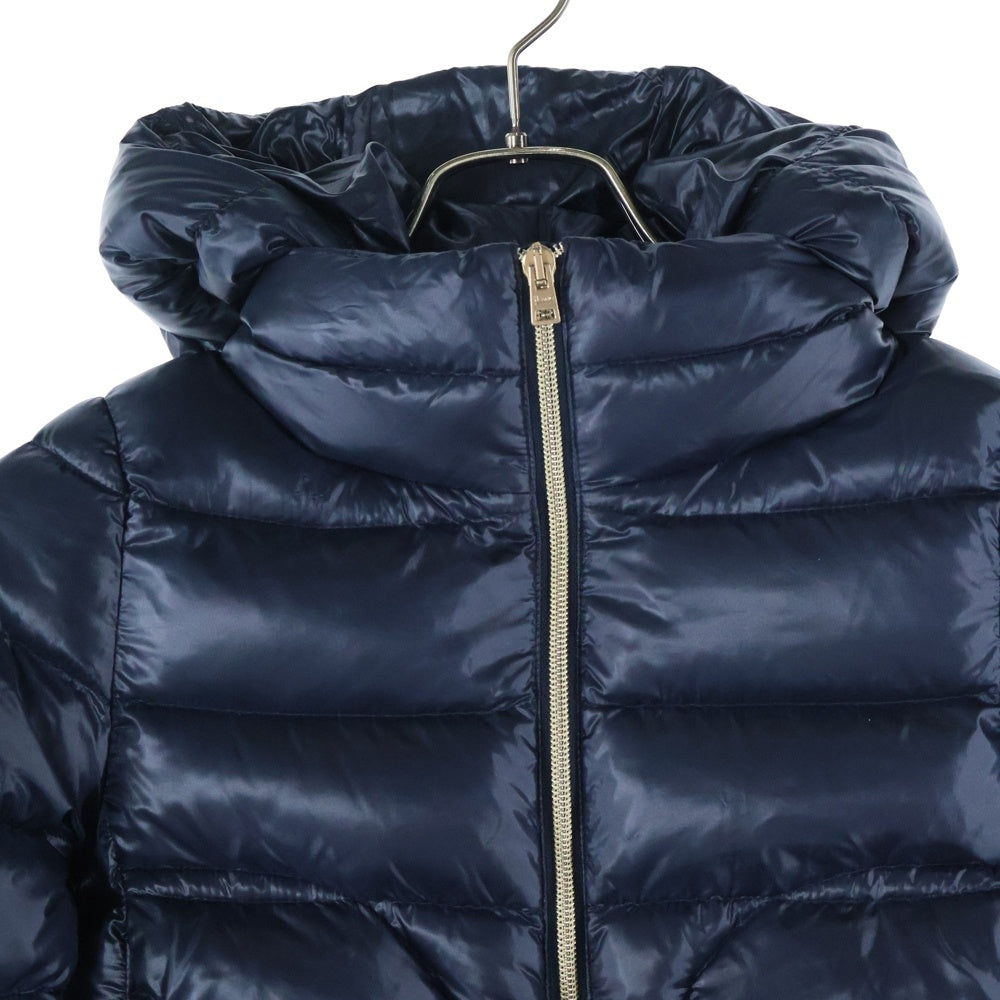 HERNO(ヘルノ) 切り替え ジップアップフーデッドダウンコート レディース ネイビー 37216-34665-6