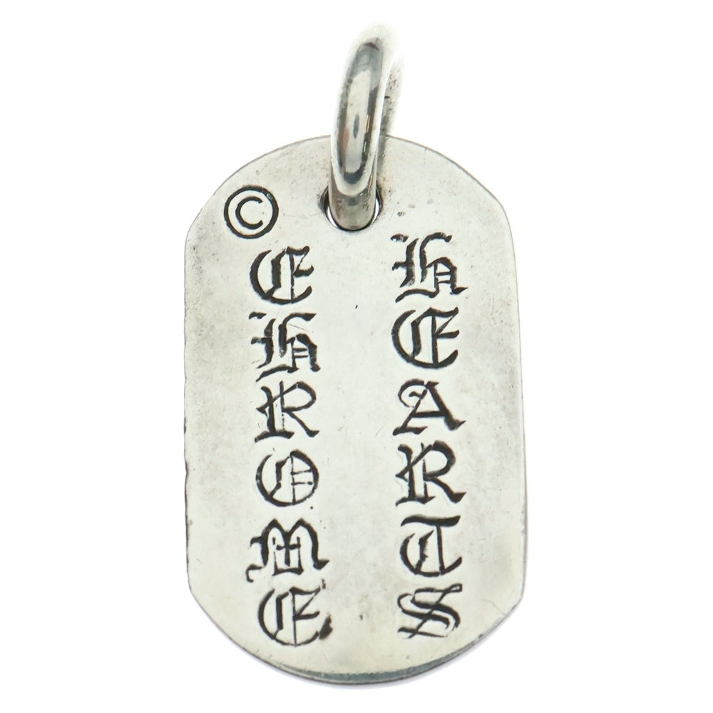 CHROME HEARTS(クロムハーツ) NYC DOG TAG RAISED CEMETERY レイズドセメタリー ドッグタグ ペンダント ネックレストップ シルバー