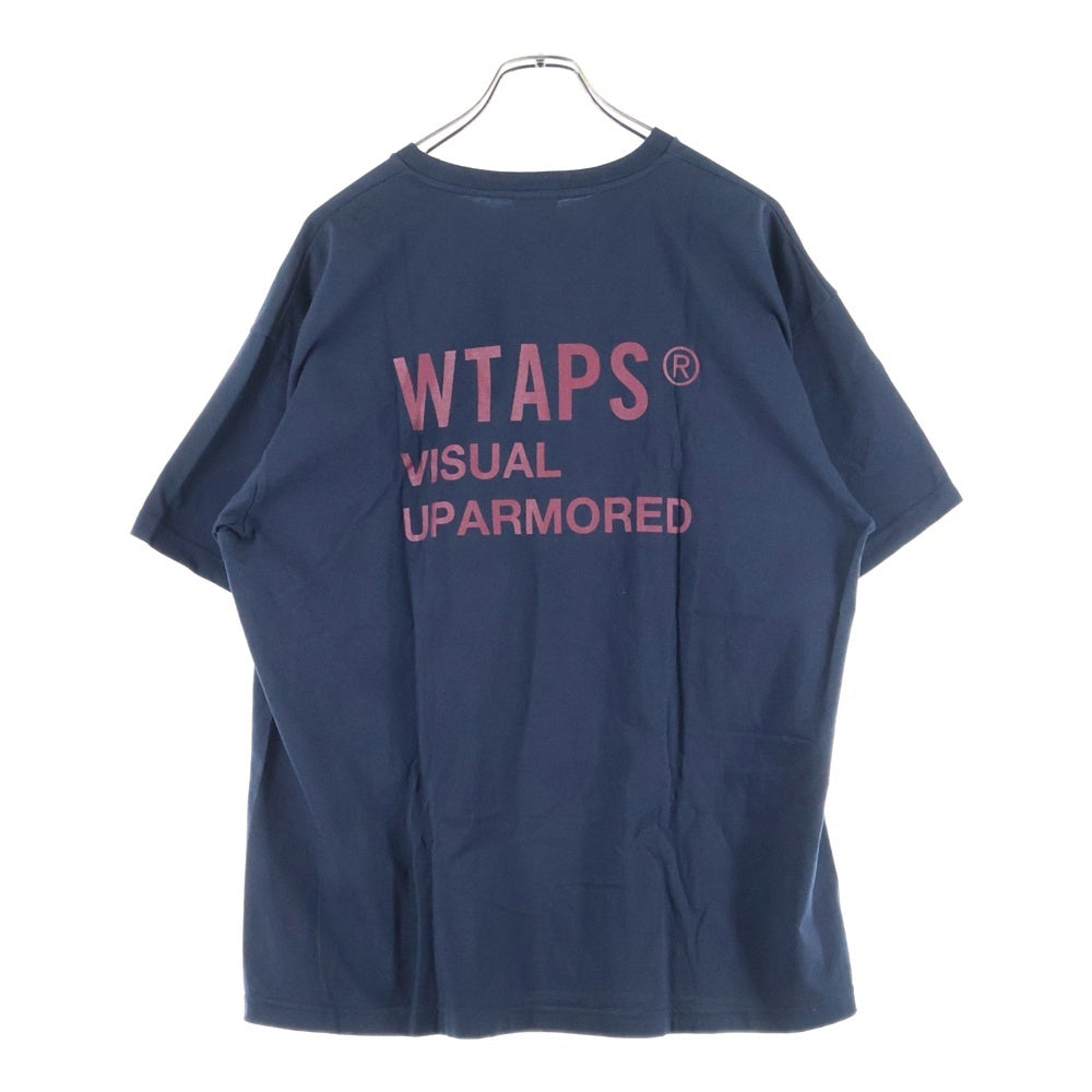 WTAPS(ダブルタップス) FORTLESS TEE フォートレス 両面プリント クルーネック カットソー 半袖Tシャツ ネイビー