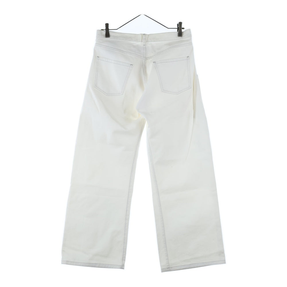 Maison Margiela 1(メゾンマルジェラ) 18SS 5ポケット コットン ジップフライ ワイドデ二ムパンツ ホワイト S51LA0047