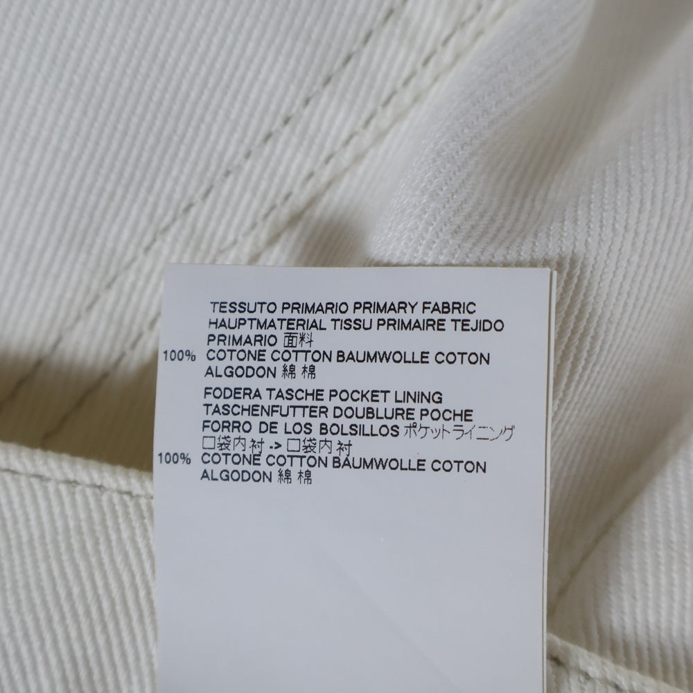 Maison Margiela 1(メゾンマルジェラ) 18SS 5ポケット コットン ジップフライ ワイドデ二ムパンツ ホワイト S51LA0047